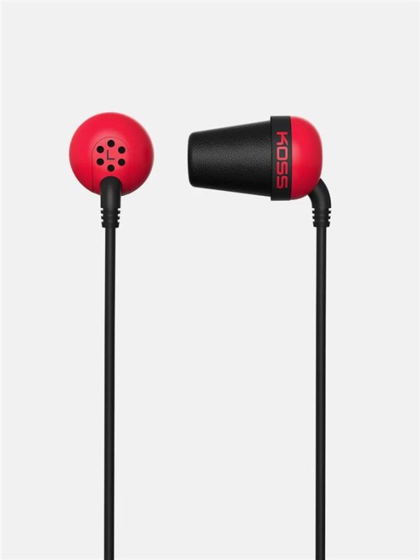 Навушники In-ear Koss The Plug Noise Isolating 3.5 mini-jack, Червоний