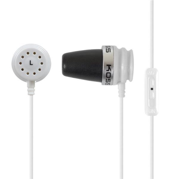 Навушники In-ear Koss Spark Plug 3.5 mini-jack, Mic, Білий