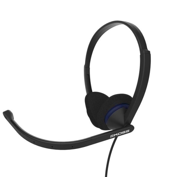 Гарнітура комп'ютерна стерео On-ear Koss CS200i 3.5мм, Uni Mic, 2.4м, Чорний