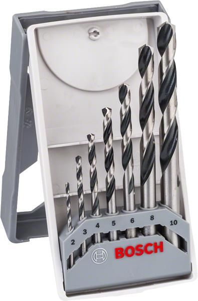 Набір свердел по металу Bosch Professional HSS-PointTeQ, 2-10мм, кейс, 7шт