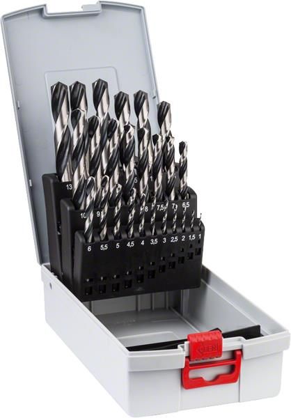 Набір свердел по металу Bosch Professional HSS-PointTeQ, 1-13мм, кейс, 25шт