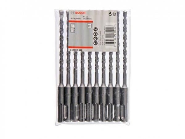 Свердло по бетону Bosch Professional SDS-Plus, 6x100x160мм, 10шт