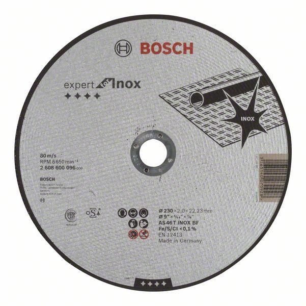 Диск відрізний Bosch Professional Expert для нержавіючої сталі, 230х22.23мм