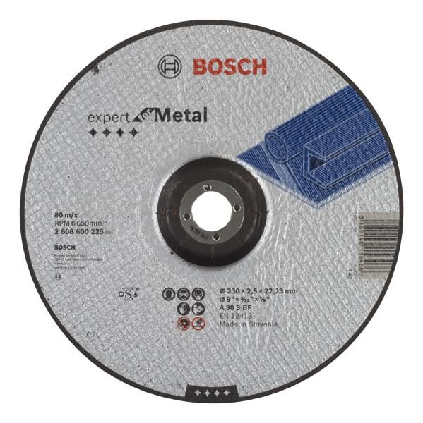 Круг Bosch Expert for Metal, вiдрiзний, вигнутий, 230Х2.5 мм.