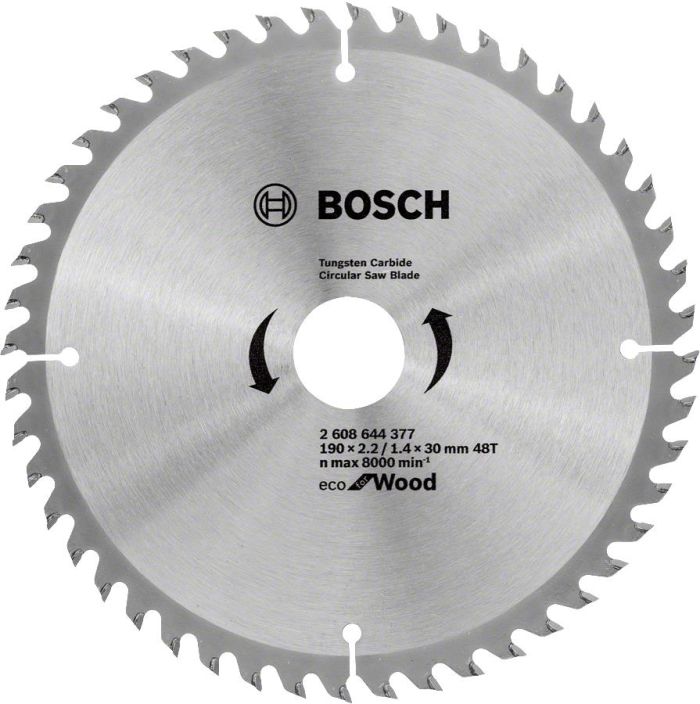 Диск пиляльний Bosch Professional Eco for Wood 190x2.2x30-48T