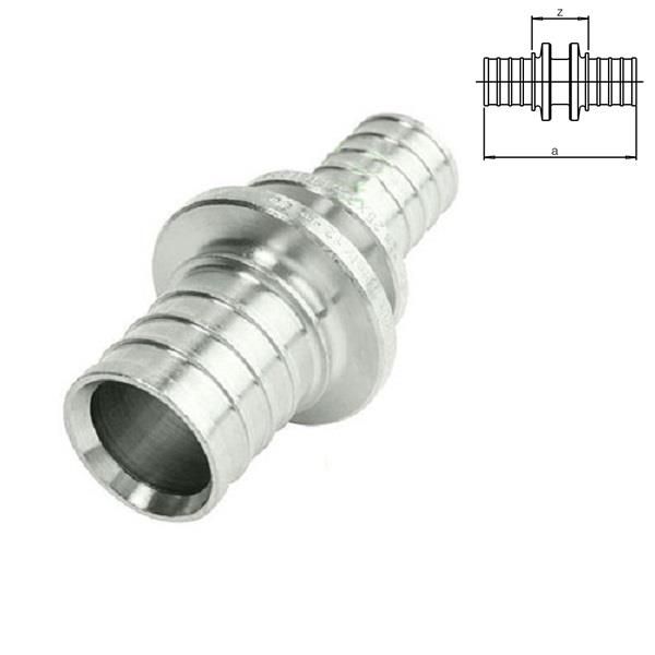 Муфта з'єднувальна Rehau Rautherm S, 17x10мм, перехідна, оцинк. латунь