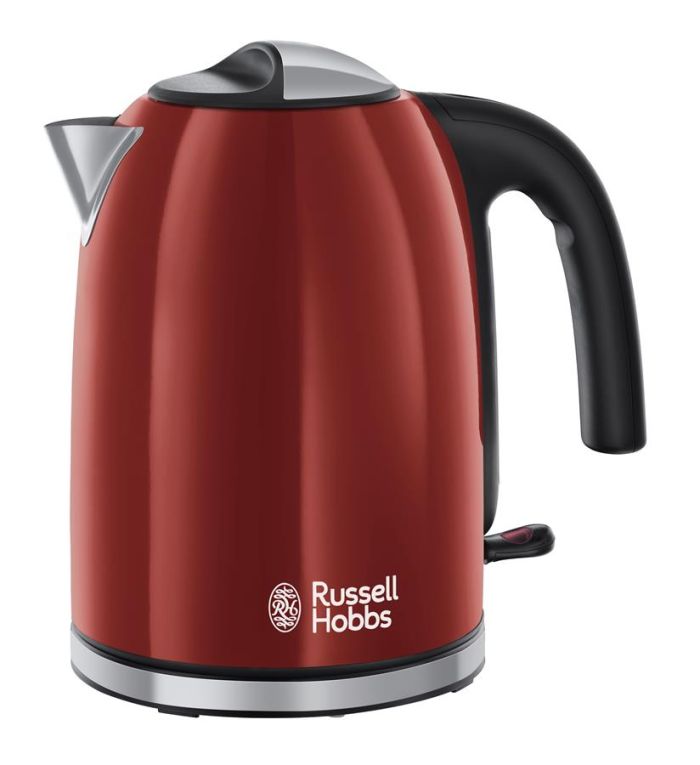 Електрочайник Russell Hobbs Colours Plus 1.7л, метал, червоно-чорний