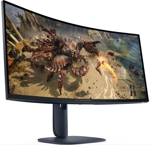 Монітор DELL 34" AW3425DWM 2xHDMI, DP, USB, VA, 3440x1440, 21:9, 180Hz, 1ms, DCI-P3 95%, CURVED, Adaptive-Sync, HDR 400