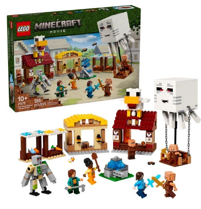 Конструктор LEGO Minecraft Напад на село з повітряною кулею Ґаст
