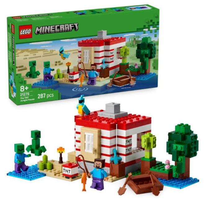 Конструктор LEGO Minecraft Будинок з вибухівки в джунглях