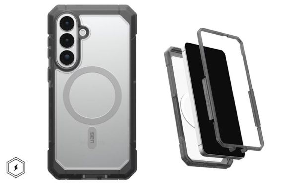 Чохол UAG для Samsung Galaxy S26+, Trooper with Magnet, Clear/Ash