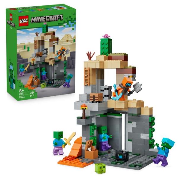 Конструктор LEGO Minecraft Підземелля зомбі