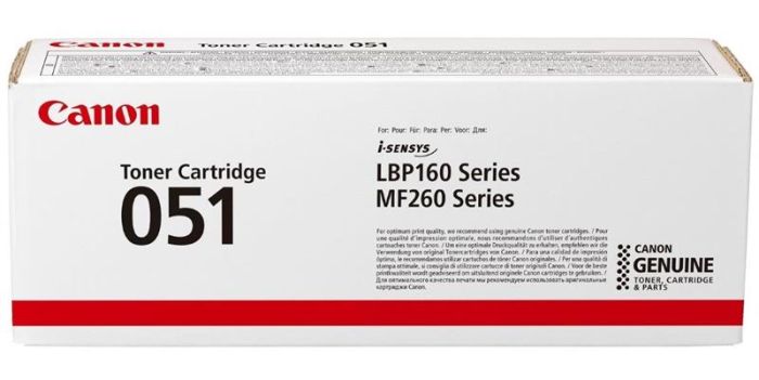 Тонер-картридж Canon 051 LBP162dw/MF269dw/267dw/264dw Black (1700 стор)