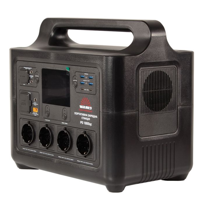 Портативна електростанція Vitals Professional PS 1800qc 2100Вт, 1536Вт/год, LifePo4, 16.4кг