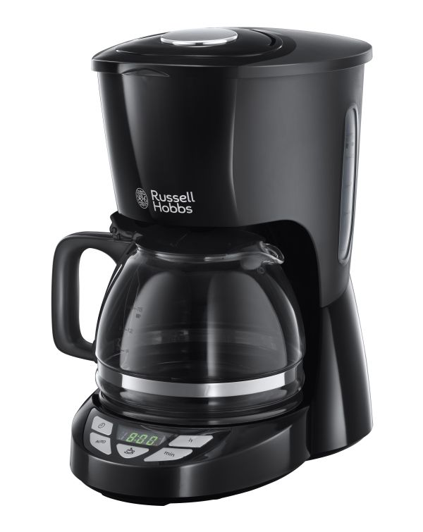 Кавоварка Russell Hobbs крапельна Textures Plus 1.25л, мелена, чорний