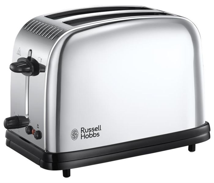 Тостер Russell Hobbs Chester 1600Вт, піддон для крихт, підігрів, метал