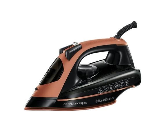 Праска Russell Hobbs Copper Express, 2600Вт, 315мл, паровий удар -150гр, постійна пара - 40гр, керам. підошва, чорно-коричневий
