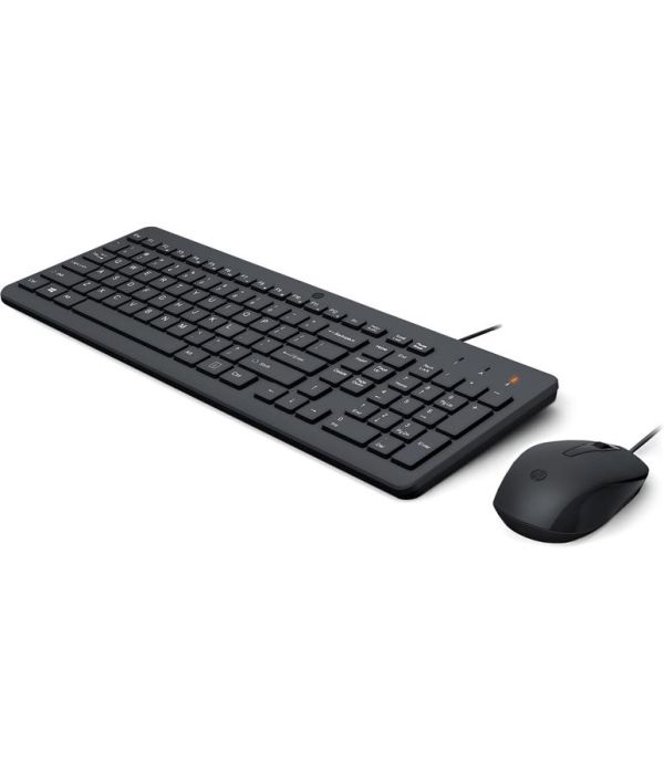 Комплект клавіатура та миша НР 150, USB-A, EN/UK, чорний