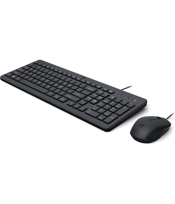 Комплект клавіатура та миша НР 150, USB-A, EN/UK, чорний