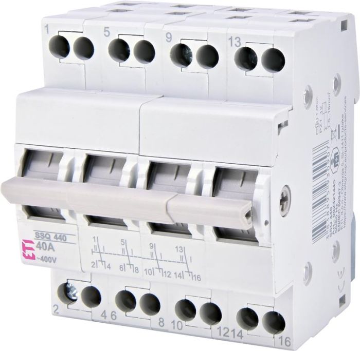 Перемикач навантаження ETI, SSQ 440 "1-0-2", 4p 40A
