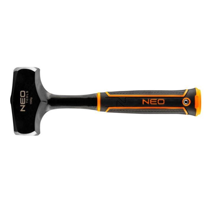 Молоток кувалда Neo Tools 1500г 28см монолітна сталева конструкція руків'я двокомпонентне