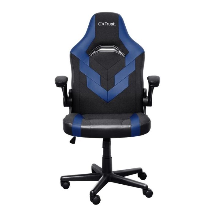 Крісло Trust GXT703B Riye, ПУ шкіра, Foldable Armrests, синій