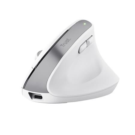 Миша Trust Bayo+ Multidevice Ergonomic, BT/WL/USB-A, біла
