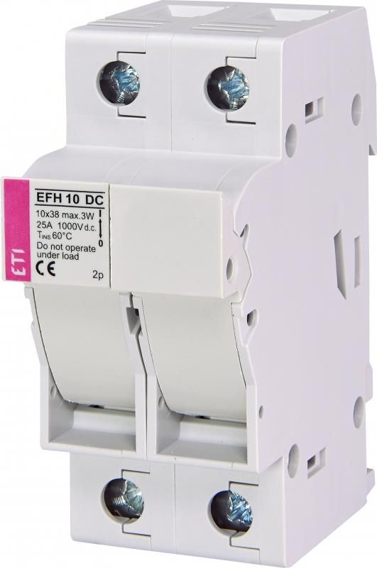 Тримач ETI, EFH 10 2P 25A 1000V DC