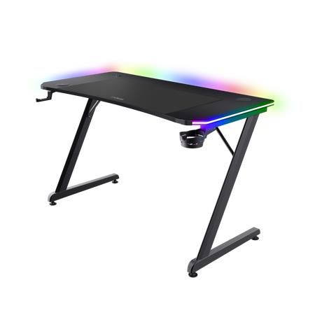 Стіл Trust GXT 710 Luminus Pro RGB, (120x60см), чорний