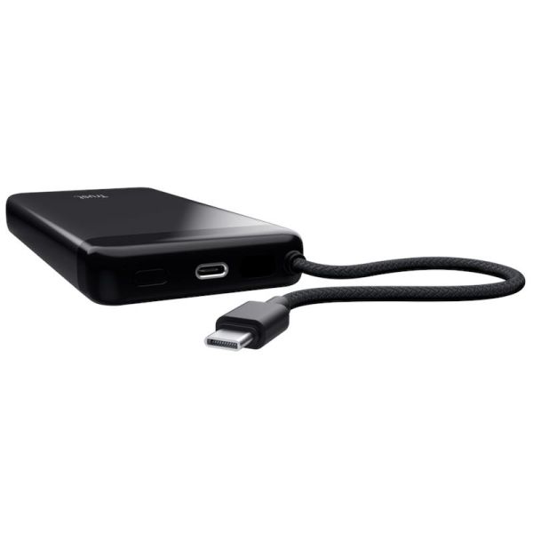 Акумулятор портативний літій-іонний power bank Trust Fiera, 20000мА·год, 2хUSB-C, 20W, PD/QC 3.0, чорний