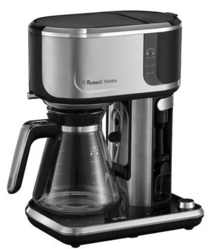 Кавоварка Russell Hobbs крапельна Attentiv Coffee Bar 1.5л, мелена, LED-дисплей, чорно-метал