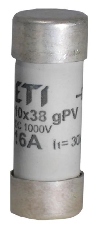 Запобіжник ETI, CH 10x38 gPV  1A 1000V (30kA)