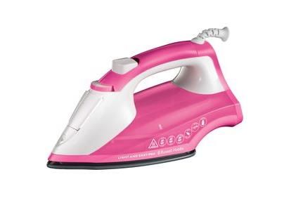 Праска Russell Hobbs Light & Easy Pro, 2600Вт, 240мл, паровий удар -130гр, постійна пара - 40гр, керам. підошва, біло-рожевий