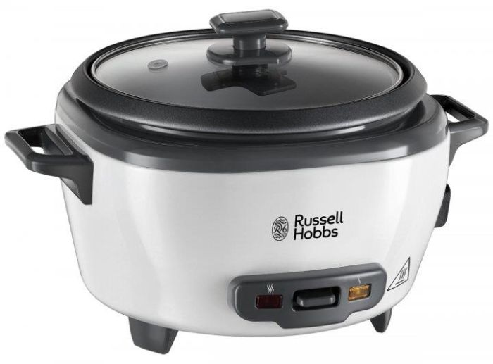Рисоварка Russell Hobbs Medium, 300Вт, чаша-1.4л, електронне керув., знімна кришка, сіро-чорний