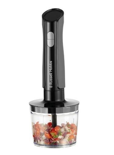 Блендер Russell Hobbs заглибний Desire Matte Charcoal, 500Вт, чаша-500мл, вінчик, міні-подріб., чорний