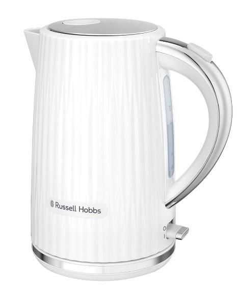 Електрочайник Russell Hobbs Eden, 1.7л, нержавіюча сталь, пластик, білий