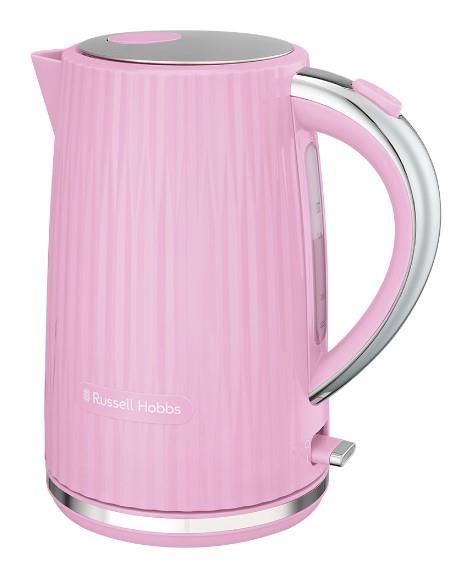 Електрочайник Russell Hobbs Eden, 1.7л, нержавіюча сталь, пластик, малиновий