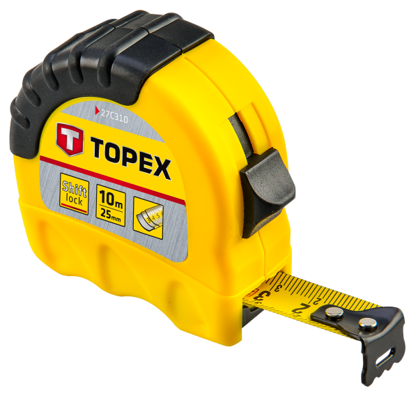 Рулетка TOPEX, 10мх25мм
