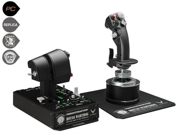 Комплект Thrustmaster Джойстик та Важіль управління двигуном Hotas Warthog Pack, PC