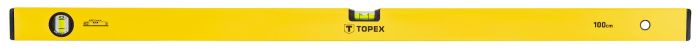 Рівень TOPEX тип 500, 100см, 2 капсули, алюмінієвий