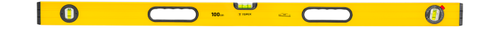 Рівень TOPEX тип 600, 100см, 3 капсули, алюмінієвий, отвори для руки