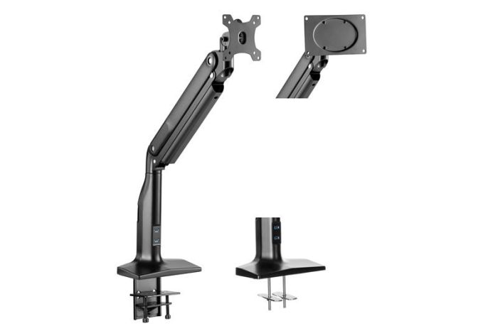 Кріплення монітора настільне 2E Sekveofvu 17"- 43" 18кг 2хUSB 3.0