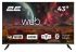 Телевізор 43" 2E LED 4K 60Hz Smart WebOS Black