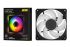 Корпусний вентилятор 2E GAMING Air Cool Infinity ACF120IW-ARGB, 120мм, 1200rpm, 3pin, 3pin +5VARGB, 23dBa, чорний