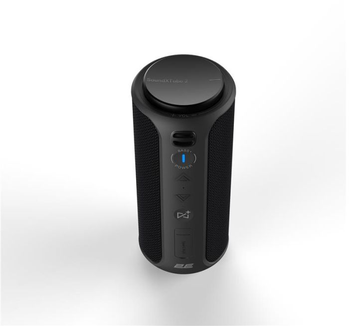 Портативна акустична система 2E SoundXTube2 30Вт, ВТ 5.0, MP3, TWS, Party Mode, IPX7, Чорний