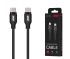 Кабель 2E USB-C > USB-C заряджання/синхронізації 60Вт PD, 1м, чорний