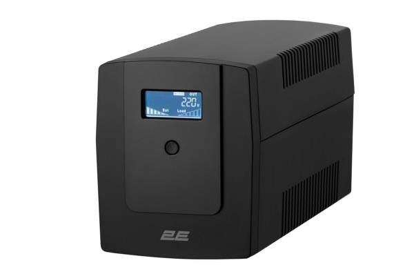 Джерело безперебійного живлення 2E DD1500, 1500VA/900W, LCD, RJ45, USB, 3xSchuko