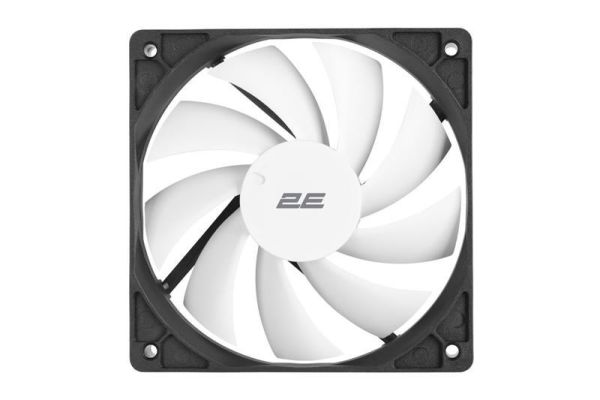 Корпусний вентилятор 2E F120-SN, 120мм, 500-1500rpm, 4pin 24dBa, чорний