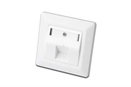Настінна розетка 2E CАТ 6 FTP, 1xRJ45, 8P8C, для прихованої проводки
