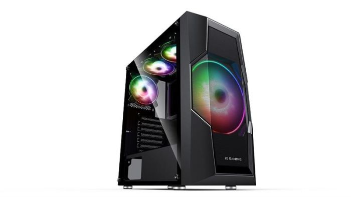 Корпус 2E GAMING Turbo G2057B без БЖ 2xUSB3.0, 1xUSB2.0, 1x200мм, ARGB, 3x120мм ARGB, VGA 345мм, LCS ready, HUB, TG Side Panel, ATX, чорний